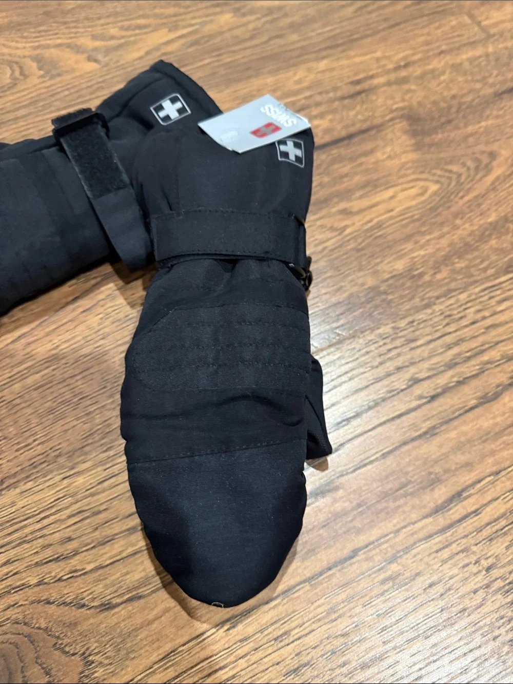 New Black Insulated Winter Mittens